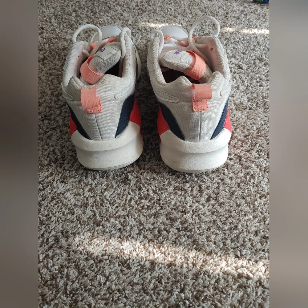 Reebok Classic Aztrek Double Mix Sneakers Women's Size 8 White Retro Chunky Shoe